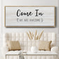 Come In - Floater Framed Canvas Print