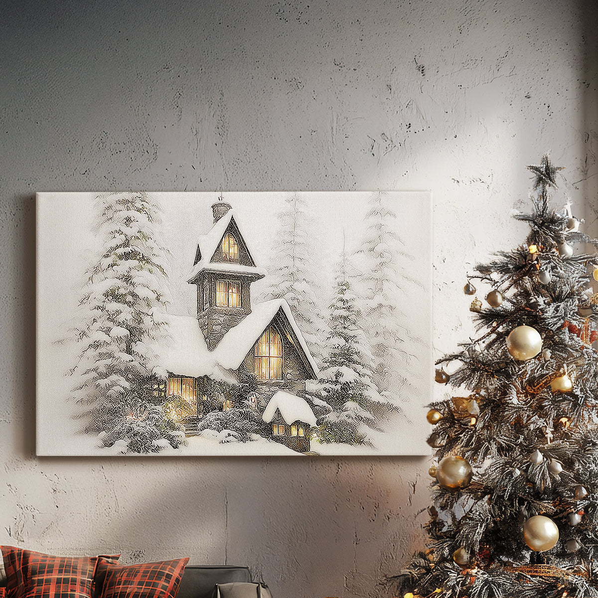 Pearled Dusk Promise - Canvas Art Print