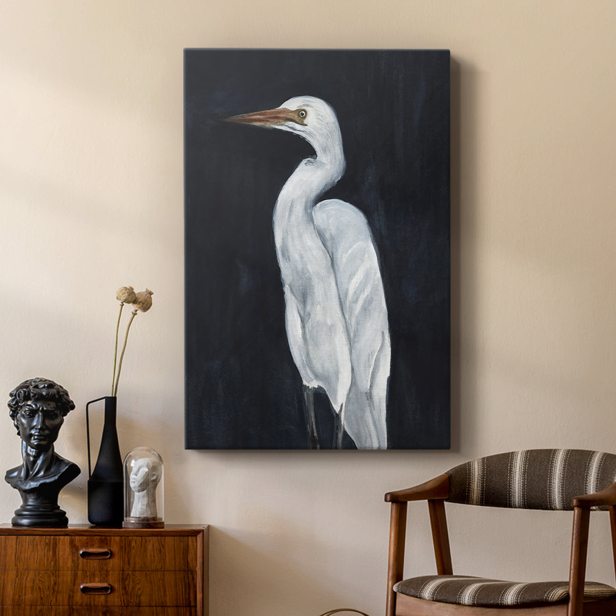 Calm Great Egret I - Canvas Art Print