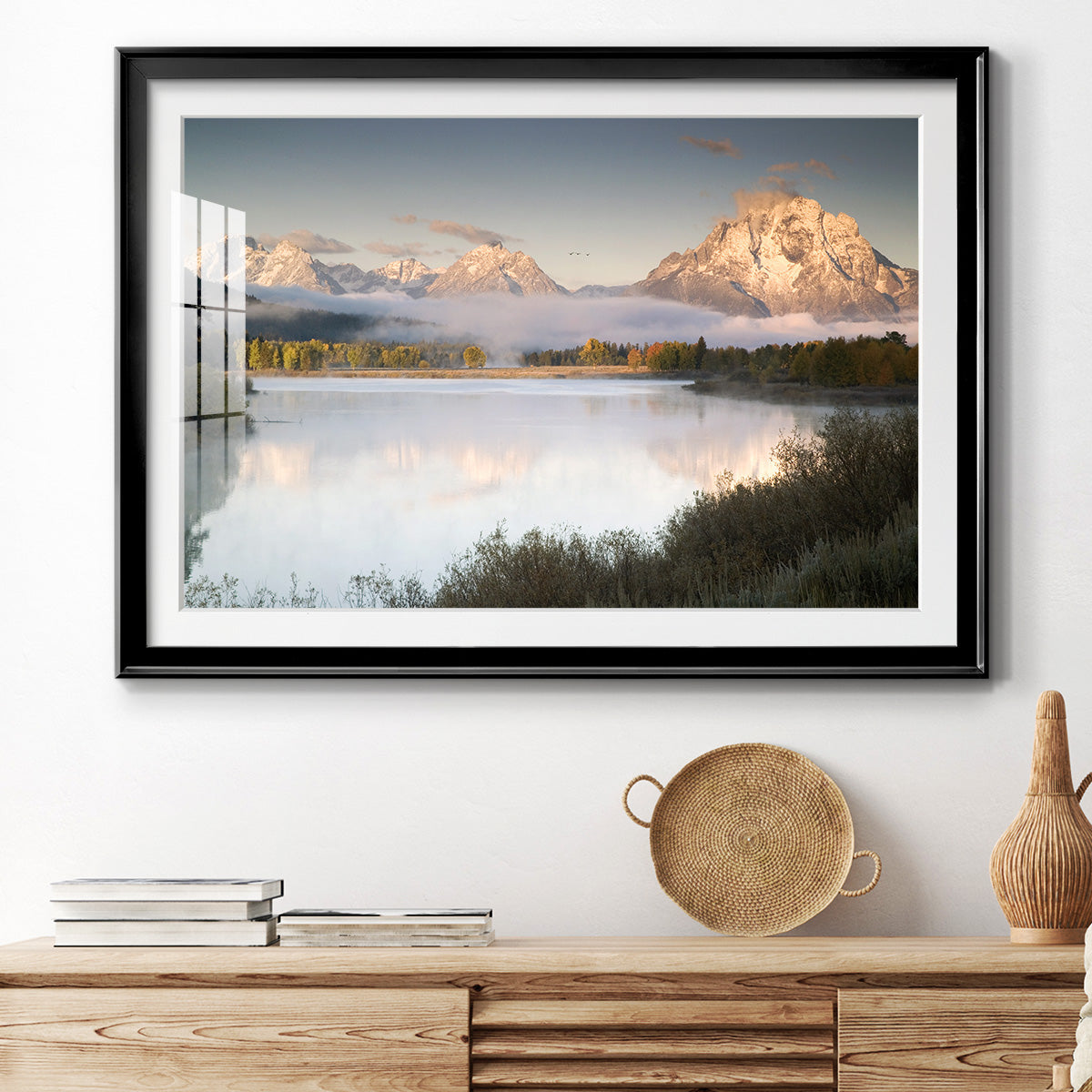 Snake River Fog - Modern Framed Art Print