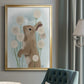 Rabbit In Dandylions - Modern Framed Canvas Print