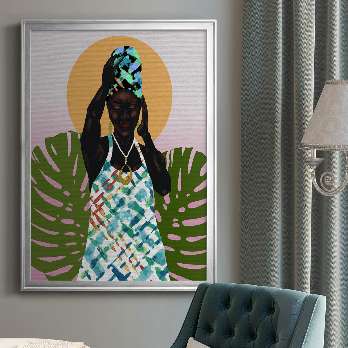 Her Faith - Modern Framed Canvas Print