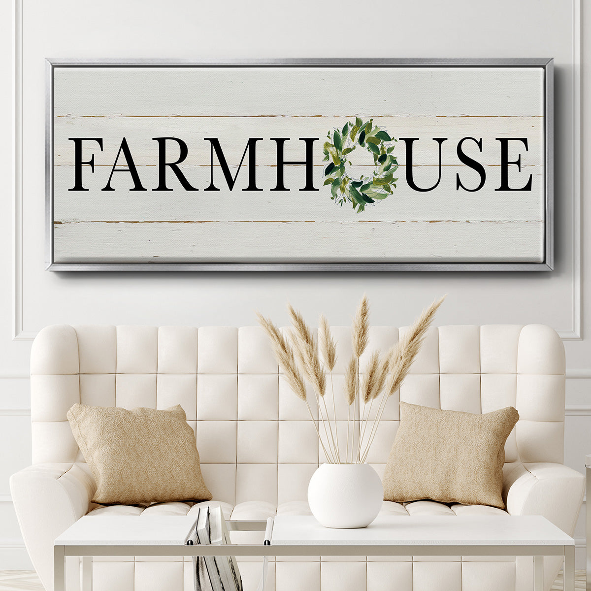 Farmhouse - Floater Framed Canvas Print