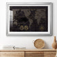 Black Gold Map - Modern Framed Art Print