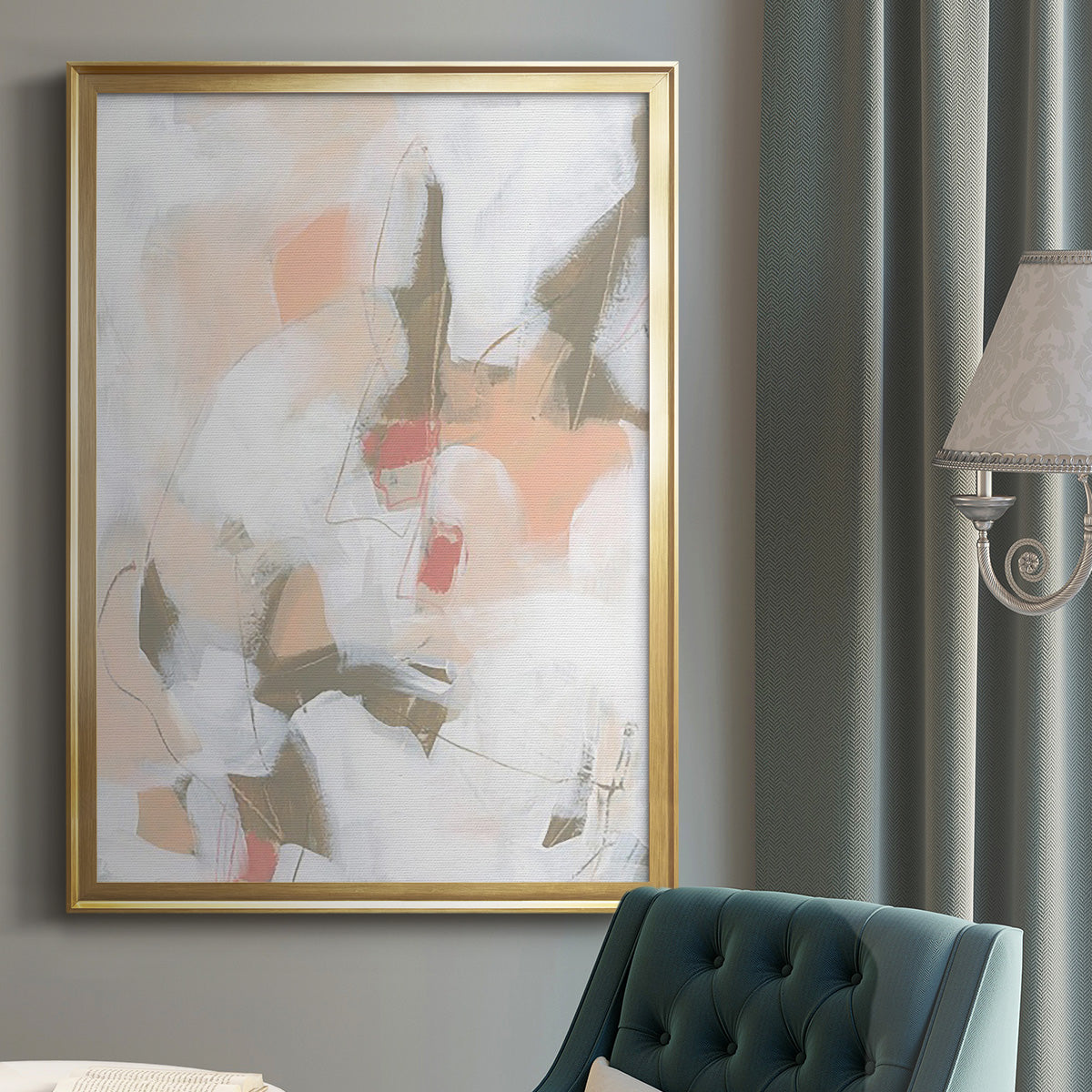 Sand Story I - Modern Framed Canvas Print