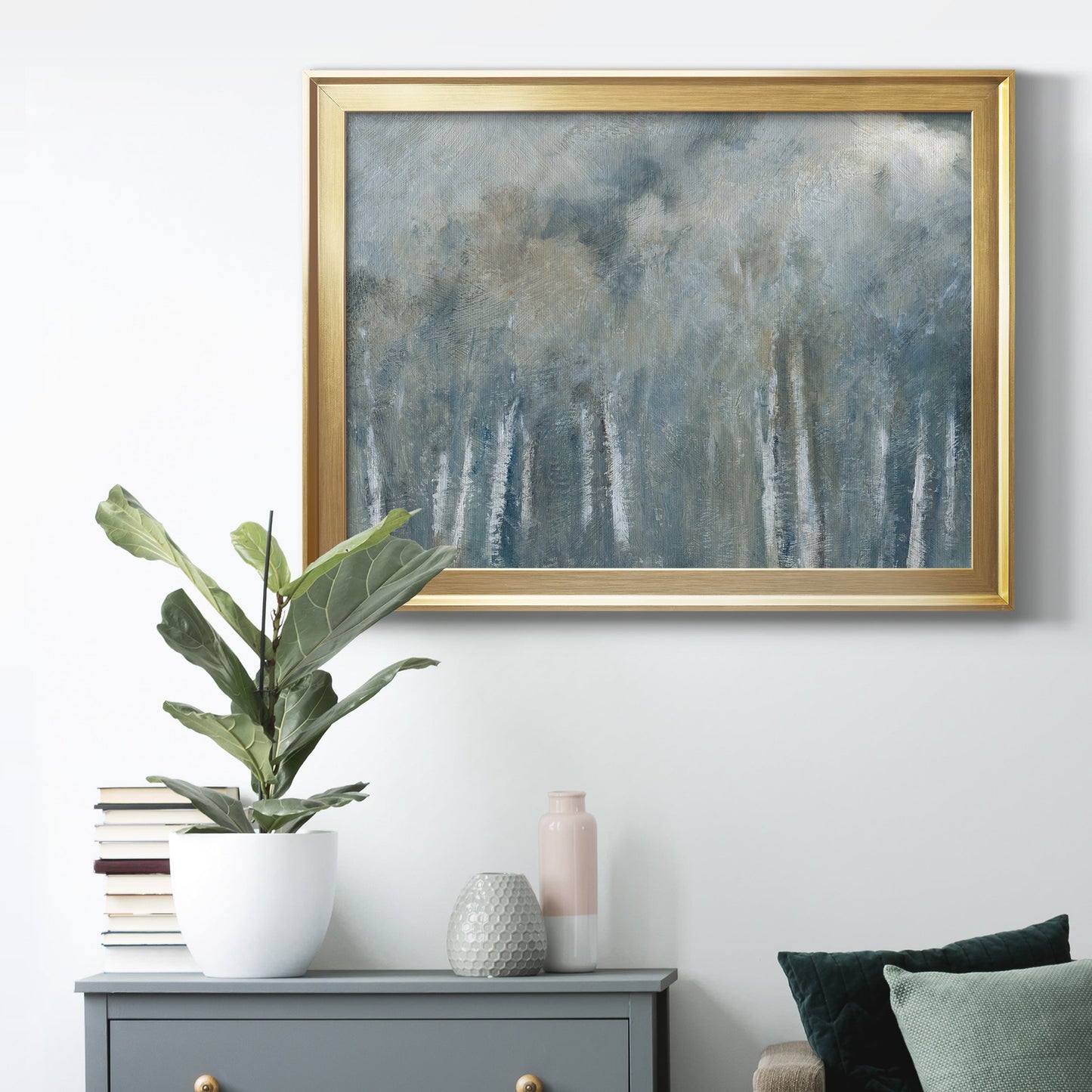 Birch Solitude Premium Classic Framed Canvas - Ready to Hang