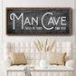 Man Cave - Floater Framed Canvas Print
