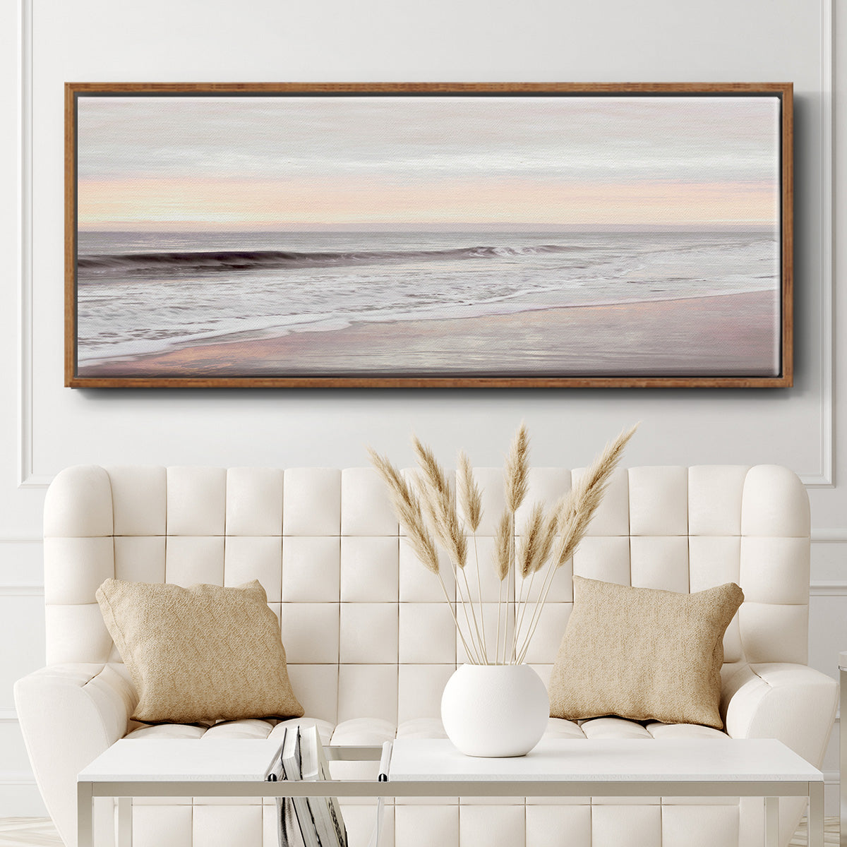 Dawn on the Horizon I - Floater Framed Canvas Print