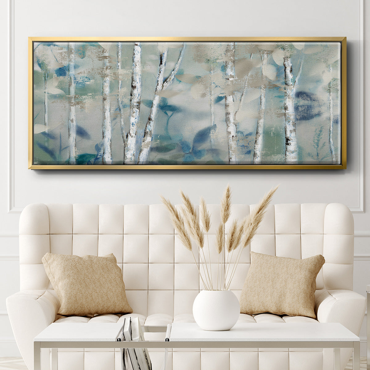 Zen Forest I - Floater Framed Canvas Print
