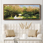 The Garden, 1872 - Floater Framed Canvas Print