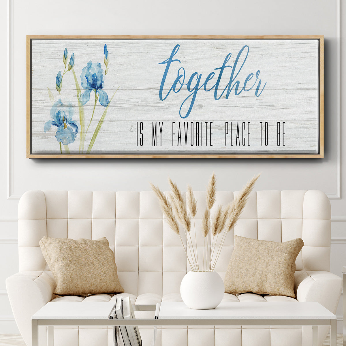 Together - Floater Framed Canvas Print