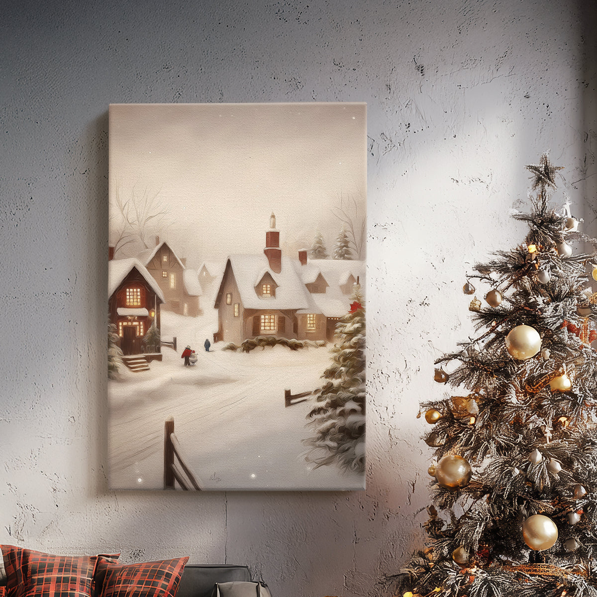 Gilded Serenade - Canvas Art Print