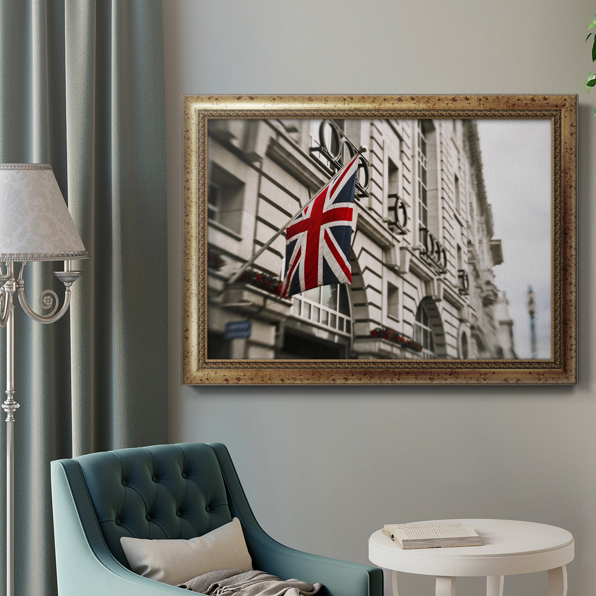 London Scene II Premium Framed Canvas- Ready to Hang