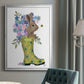 Welly Bunny And Bee - Modern Framed Canvas Print