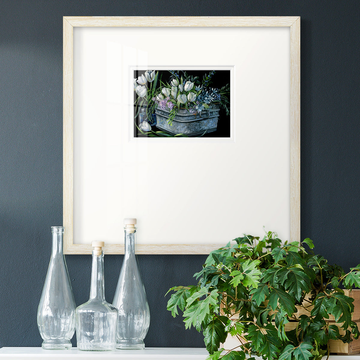 Wild Tulips Premium Framed Print Double Matboard