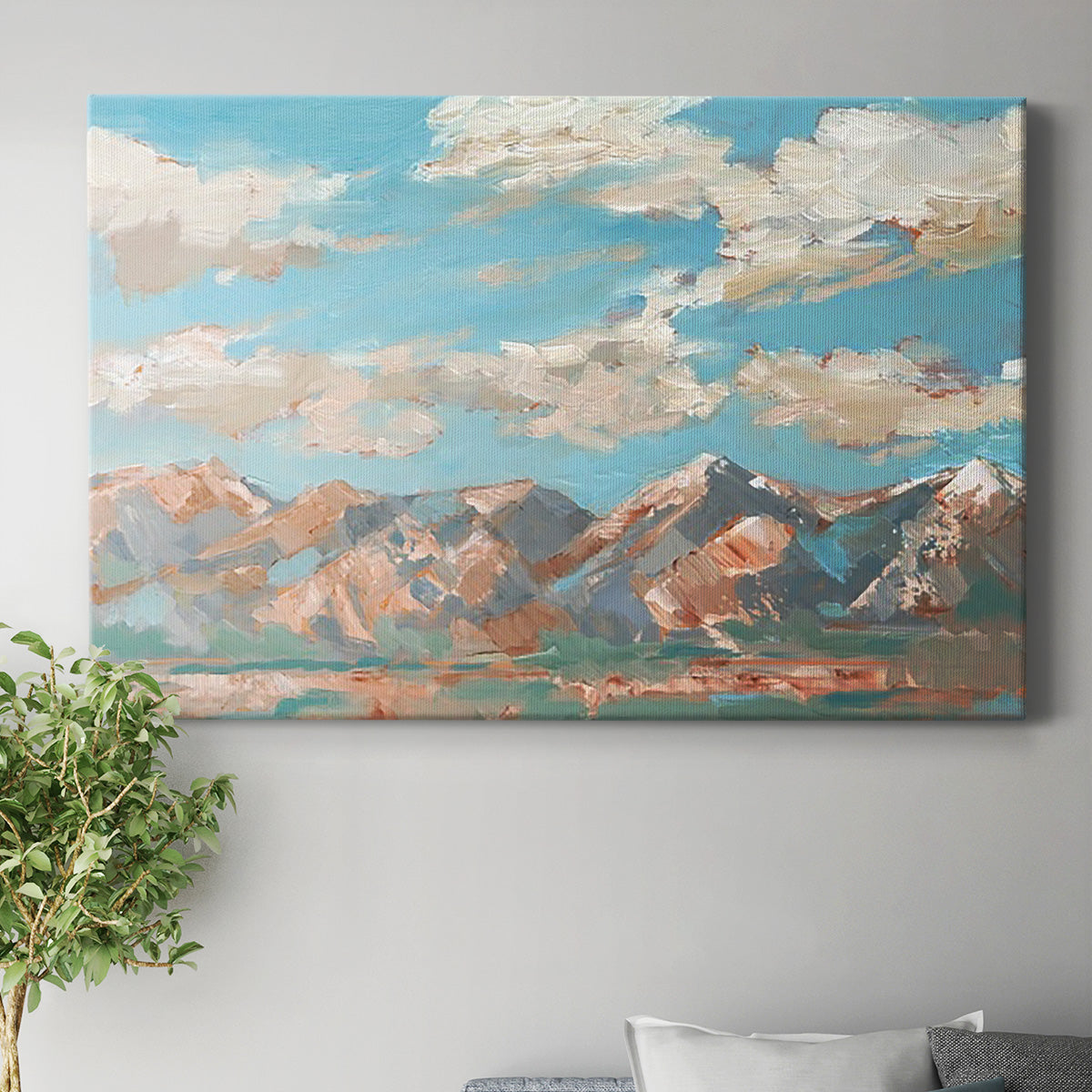 Pastel Western Vista I Premium Gallery Wrapped Canvas - Ready to Hang