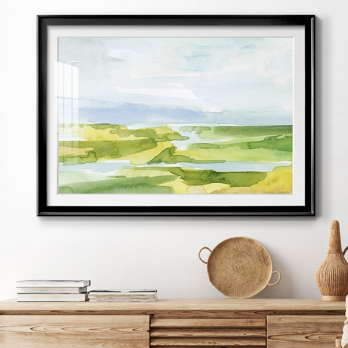 Watery Lowlands III Premium Framed Print - Ready to Hang