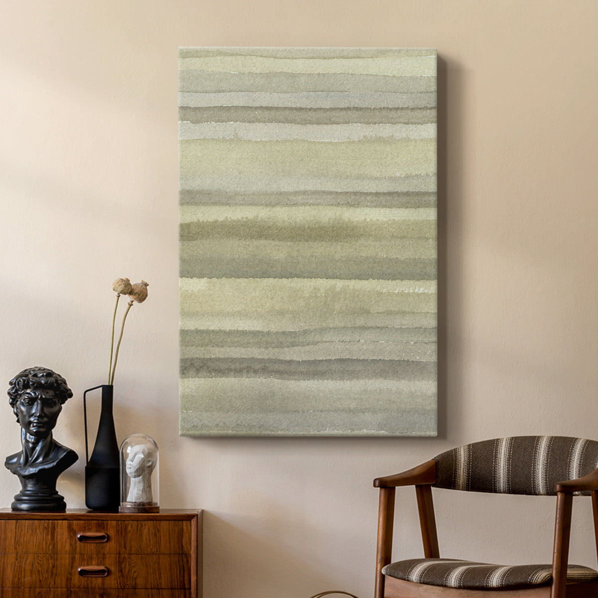 Lines in Neutral I - Canvas Art Print