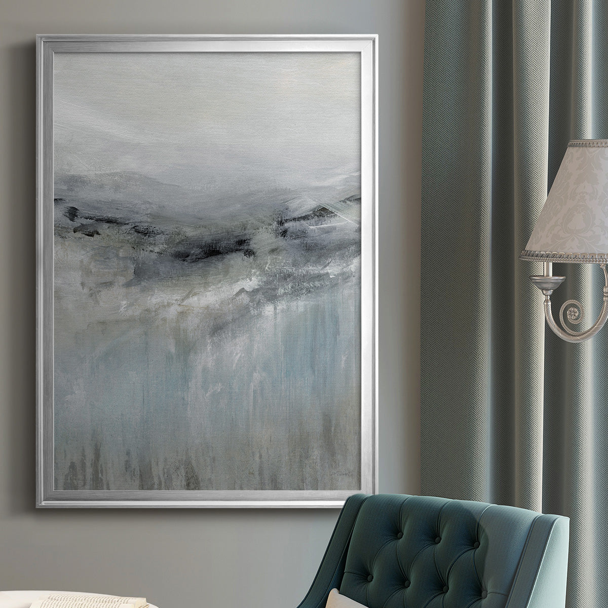 A Cool Wind - Modern Framed Canvas Print