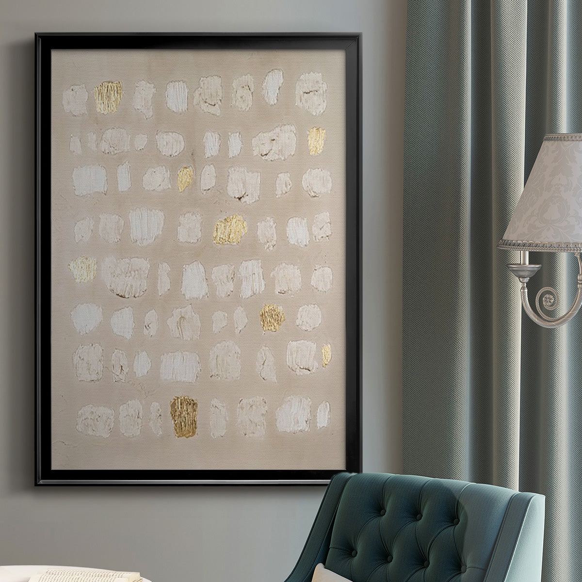 Embellished Cobblestone I - Modern Framed Canvas Print