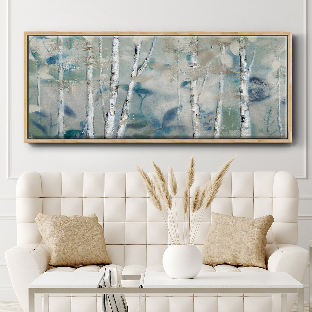 Zen Forest I - Floater Framed Canvas Print