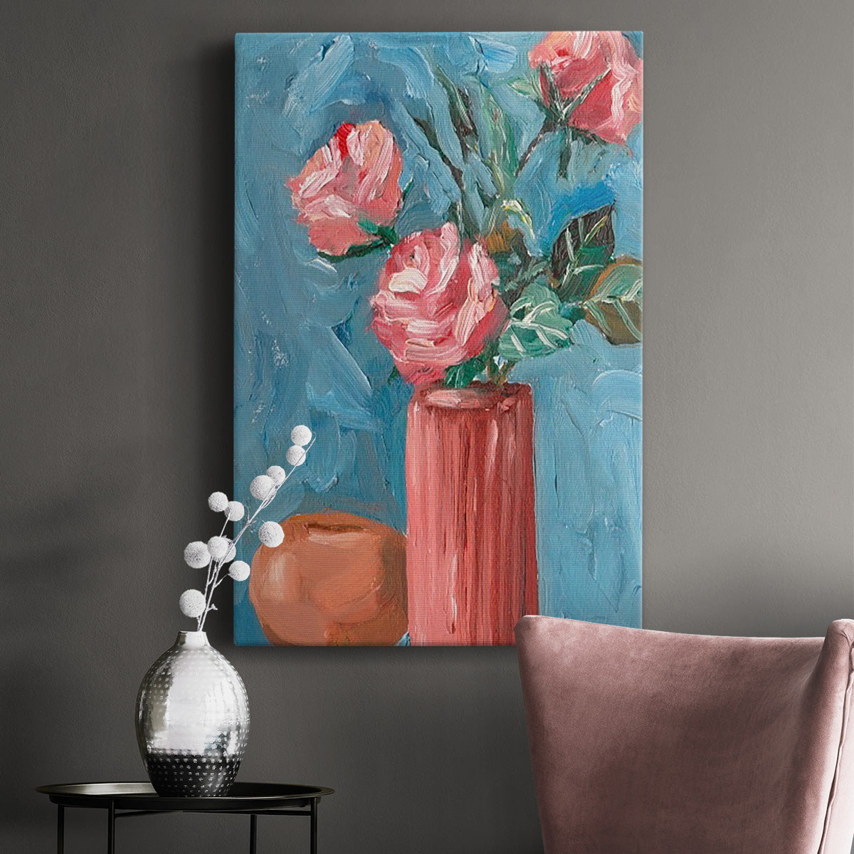 Rosa Blooms II - Canvas Art Print