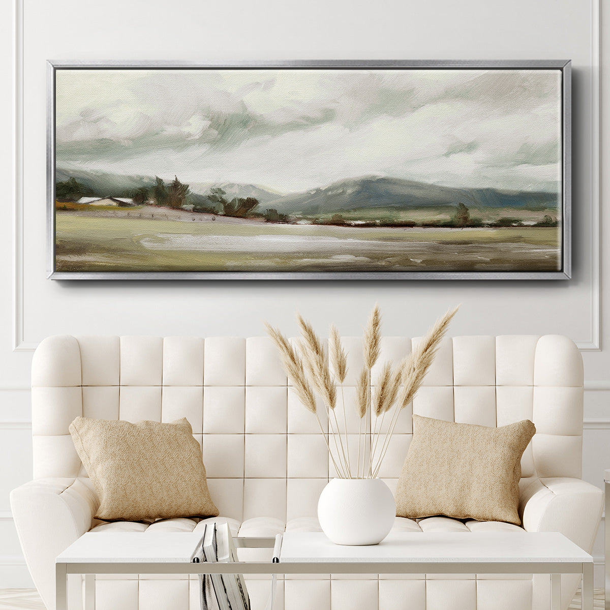 Big Sky Valley - Floater Framed Canvas Print