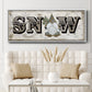 Winter Wonderland Friend Snow - Floater Framed Canvas Print