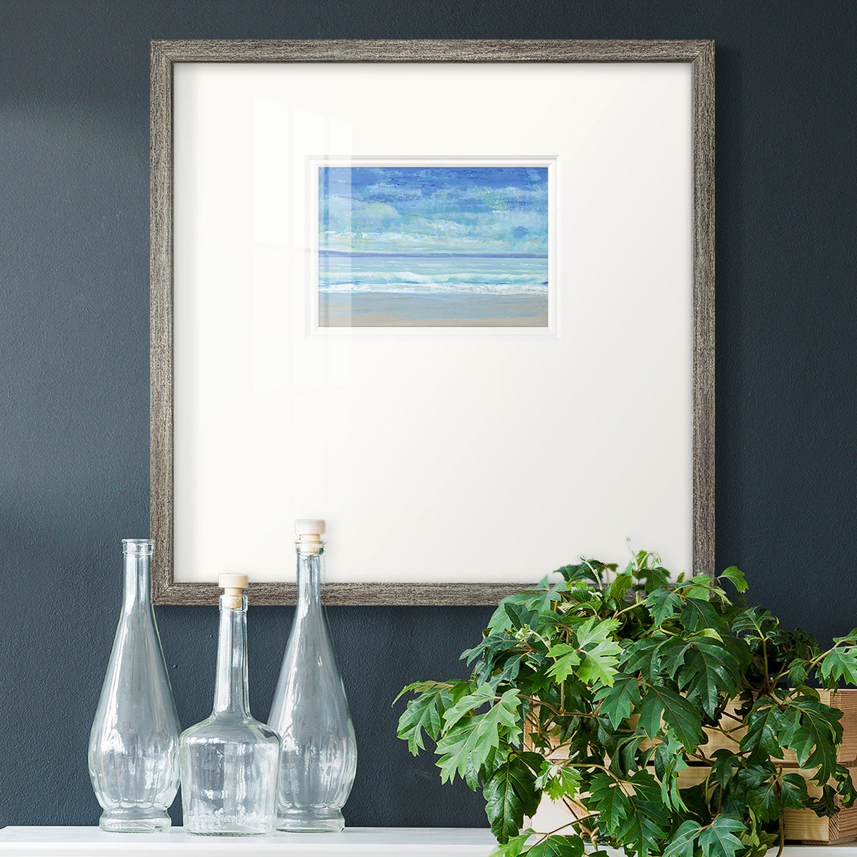 Rolling Surf II Premium Framed Print Double Matboard