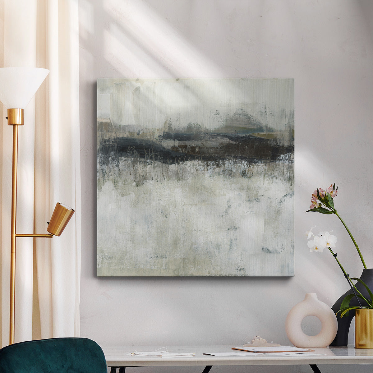 Neutral Horizon Line II - Canvas Art Print