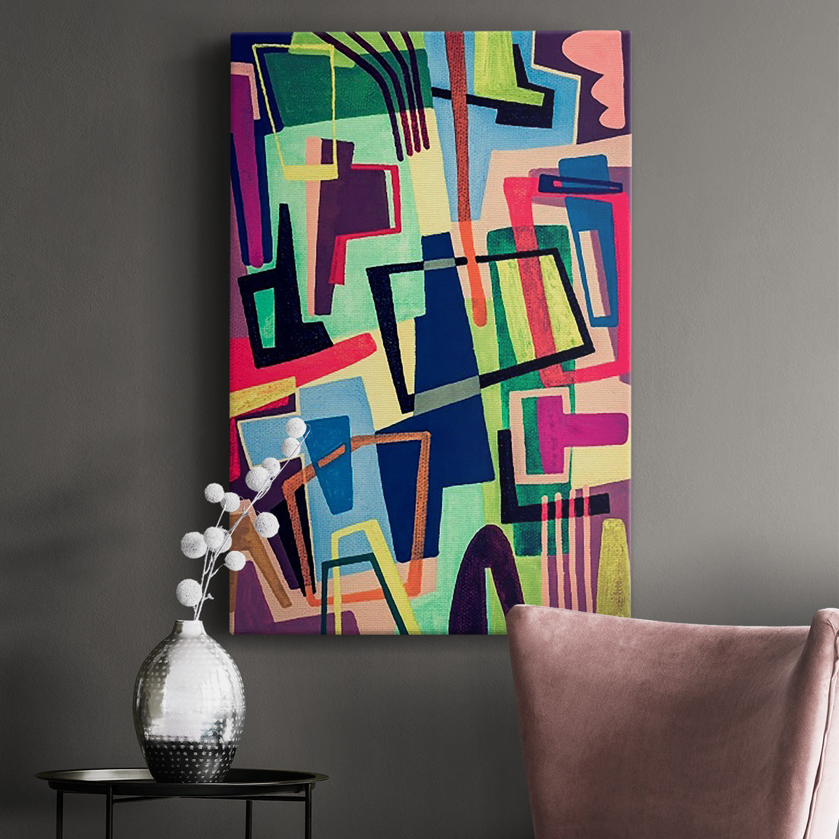 Connected Colors II - Canvas Art Print