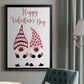 Valentines Gnomes - Modern Framed Canvas Print