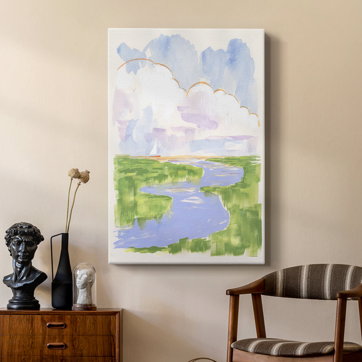 Low Country River Vista I - Canvas Art Print