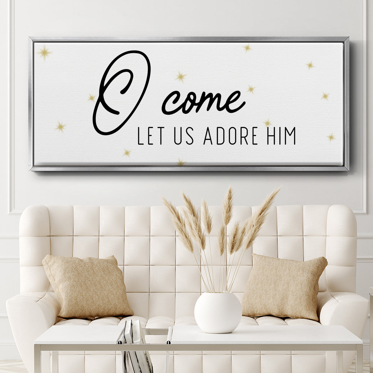 O Come - Floater Framed Canvas Print