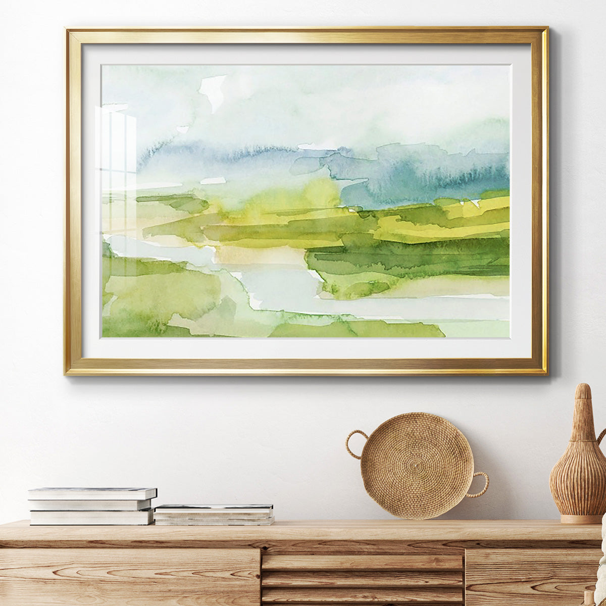 Watery Lowlands I Premium Framed Print - Ready to Hang