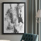 Graphite Abstract III - Modern Framed Canvas Print