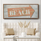 Welcome to the Beach - Floater Framed Canvas Print