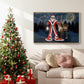 Celestial Christmas Collection A - Framed Gallery Wrapped Canvas in Floating Frame