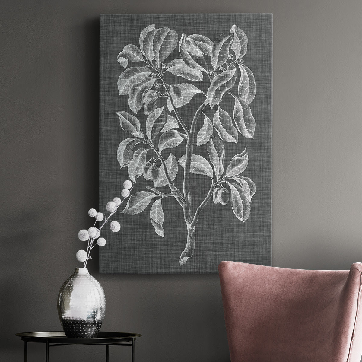 Graphic Foliage I Premium Gallery Wrapped Canvas - Ready to Hang