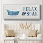 Relax and Soak - Floater Framed Canvas Print