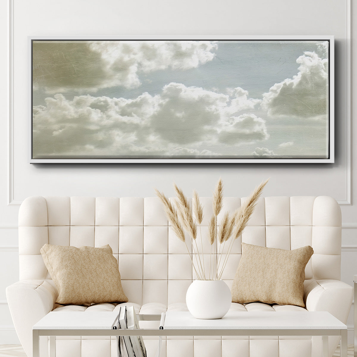 Sky Scrapers IV - Floater Framed Canvas Print