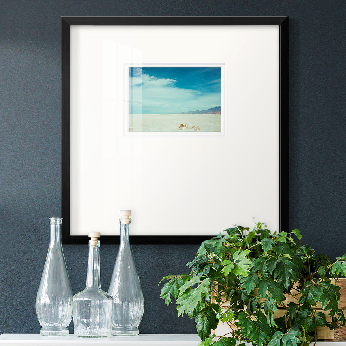 Salt Flat Walk I Premium Framed Print Double Matboard