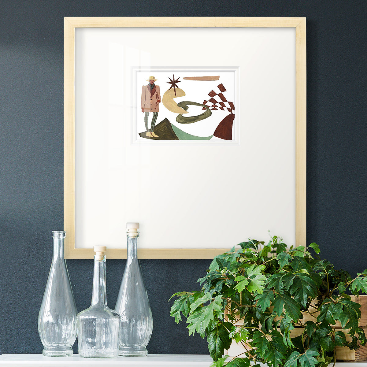 Vintage Vibes IV Premium Framed Print Double Matboard