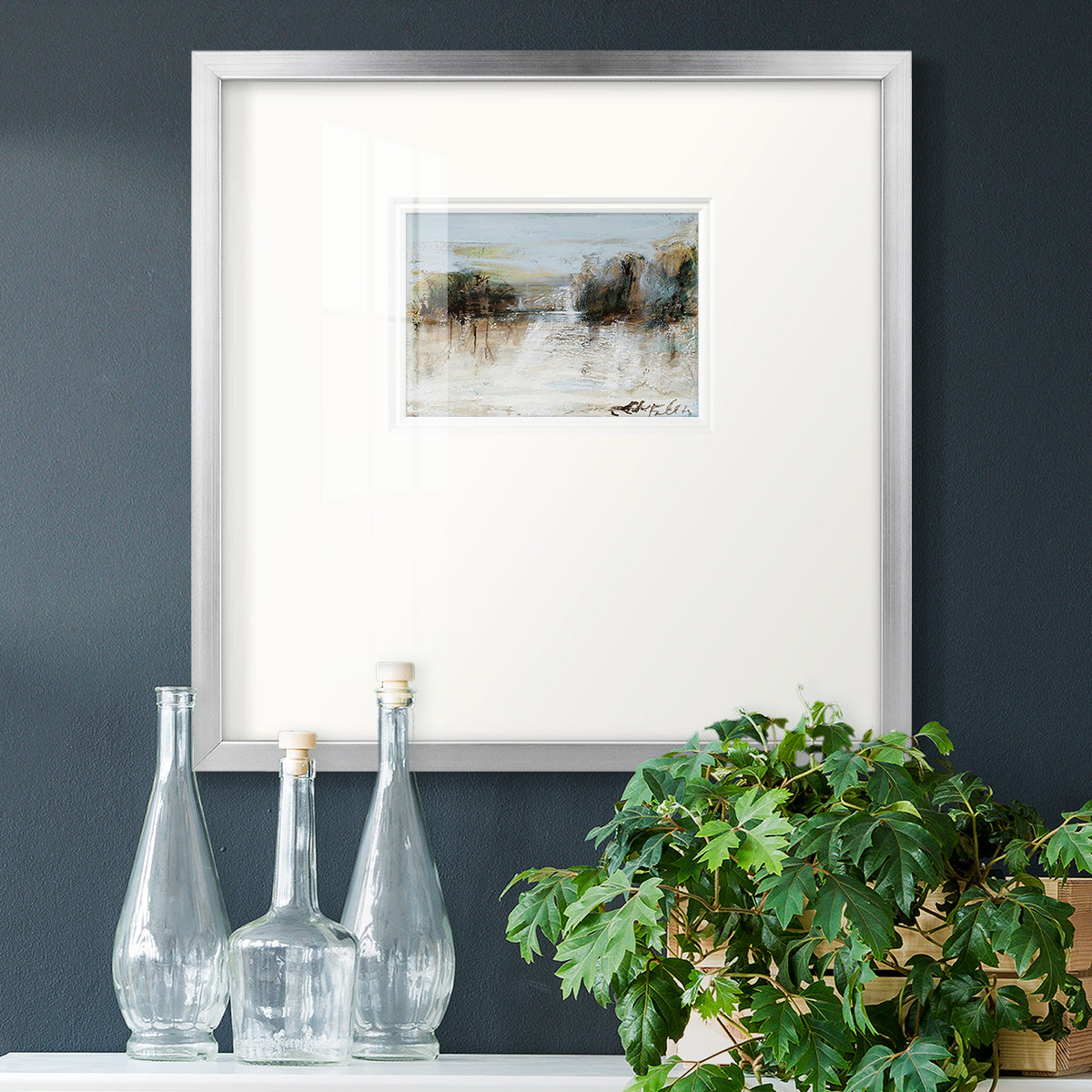 Wintery Horizon I Premium Framed Print Double Matboard