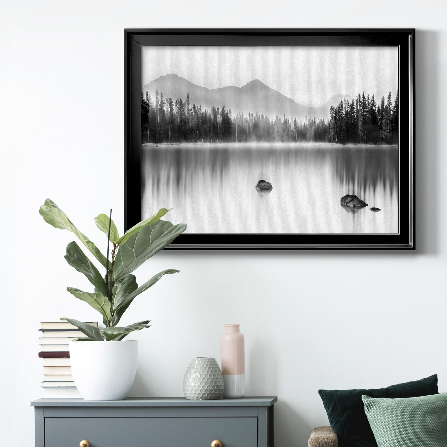 Mountain Reflection Premium Classic Framed Canvas - Ready to Hang