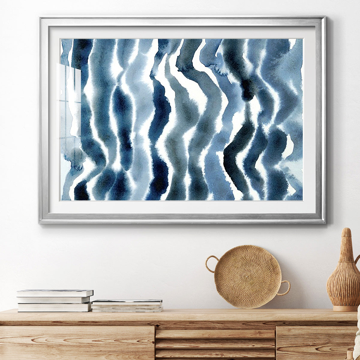 True Blue Wave II Premium Framed Print - Ready to Hang