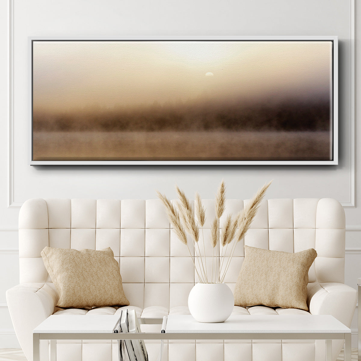 Break of Dawn - Floater Framed Canvas Print
