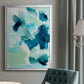 Teal Composition II - Modern Framed Canvas Print