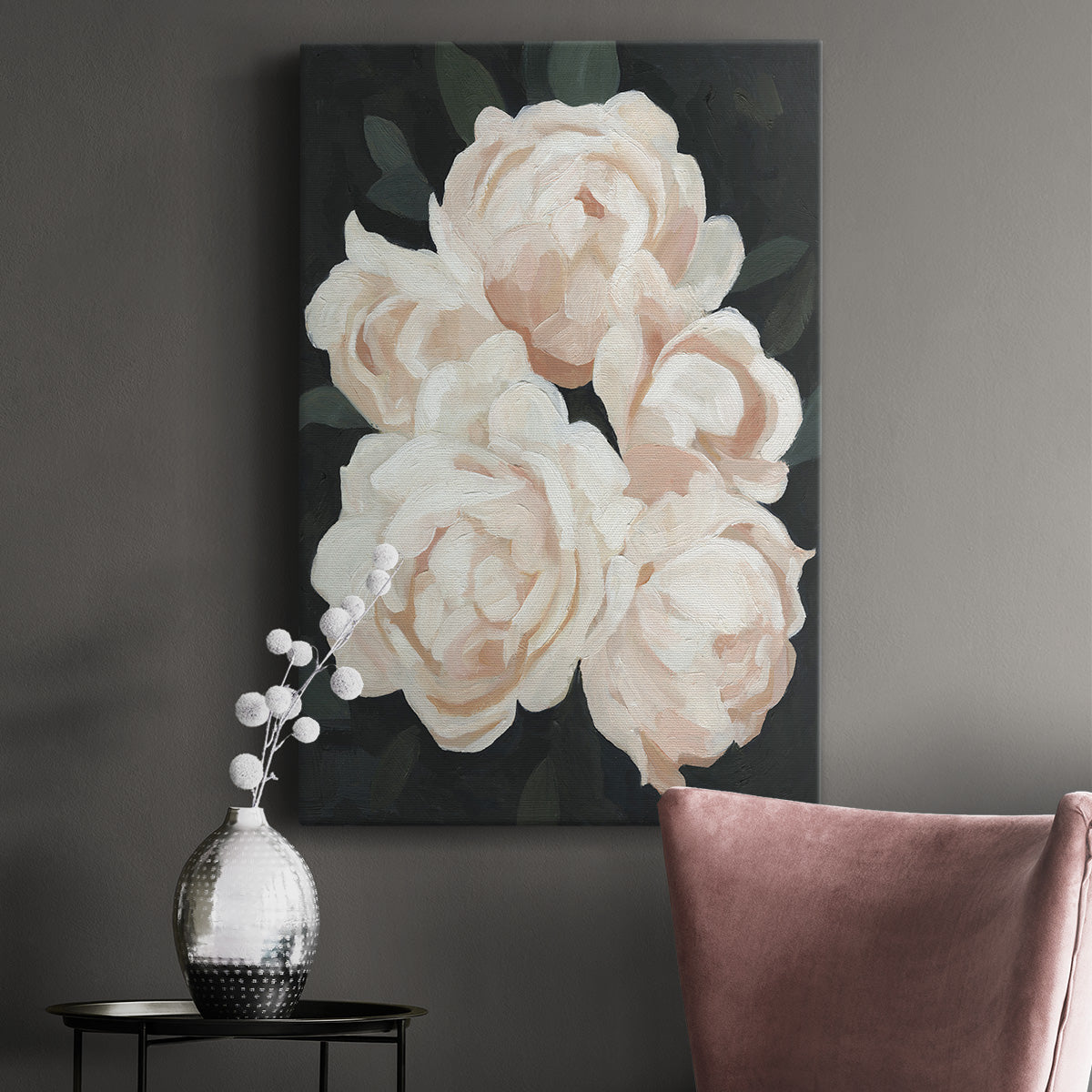 UA CH Nighttime Flora II Premium Gallery Wrapped Canvas - Ready to Hang