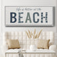 Beach Better - Floater Framed Canvas Print